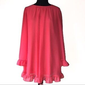 Basically Me Coral Pink Bell Sleeved Tunic S/M